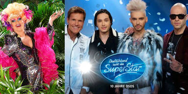 Olivia Jones und DSDS-Jury 213