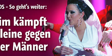 Kim als einziges Mädchen noch dabei