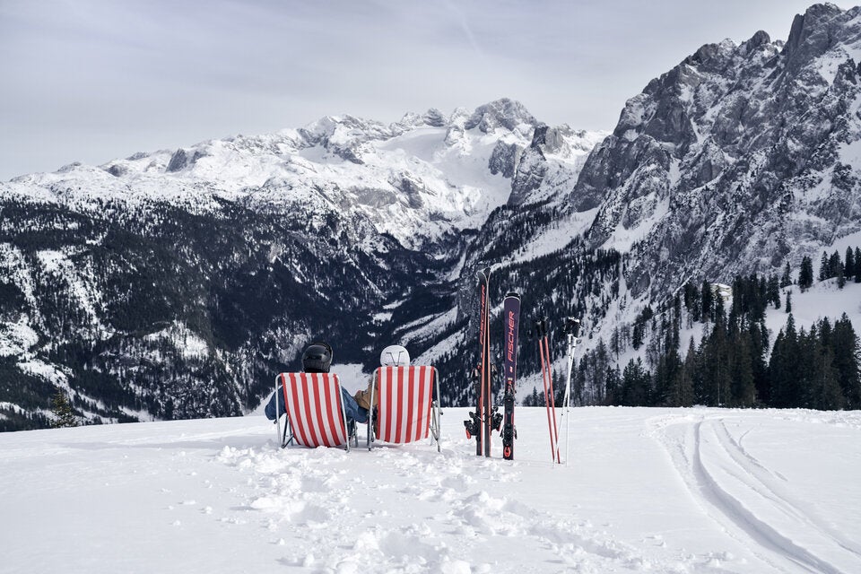 Sonnenskilauf am DAchstein west