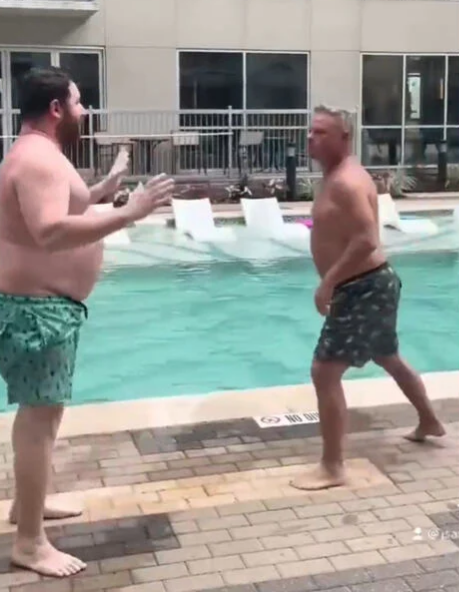 Fight am Pool