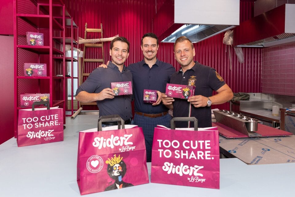 Le Burger setzt auf Sliders: Daniel Chuchlik, Lukas Teschmit und Lukas Tauber