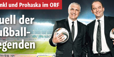 Das Match mit Krankl: Promis mit Kick