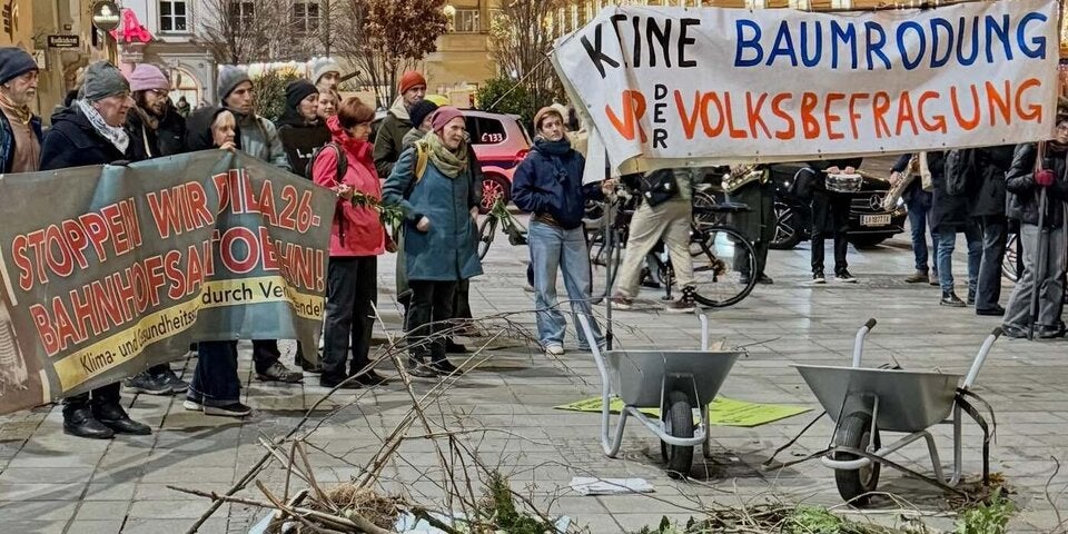 Demo von Ja! zum Grüngürtel
