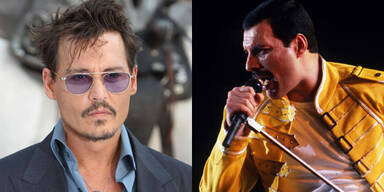 Johnny Depp und Freddy Mercury