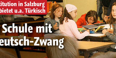 Erste Schule mit Deutsch-Zwang