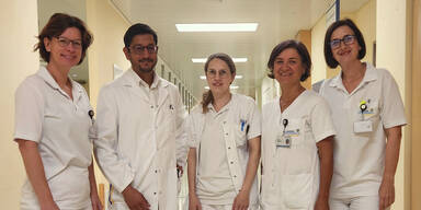 O&Auml; Dr. Esther Scheiterbauer, Prim. Dr. Oliver Sarkar, O&Auml; Dr. Claudia Himmelbauer, DGKP Maria Bruckner und Di&auml;tologin Daniela Fr&ouml;schl&nbsp;