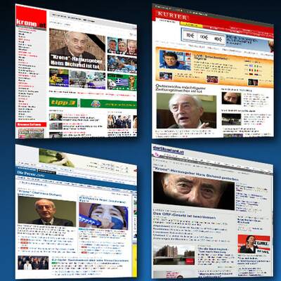 Dichands Tod in den Medien