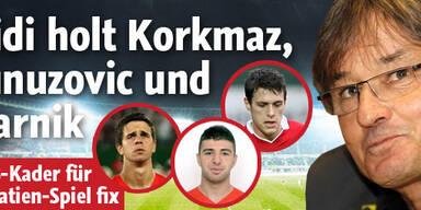 Constantini holt Korkmaz, Harnik zurück