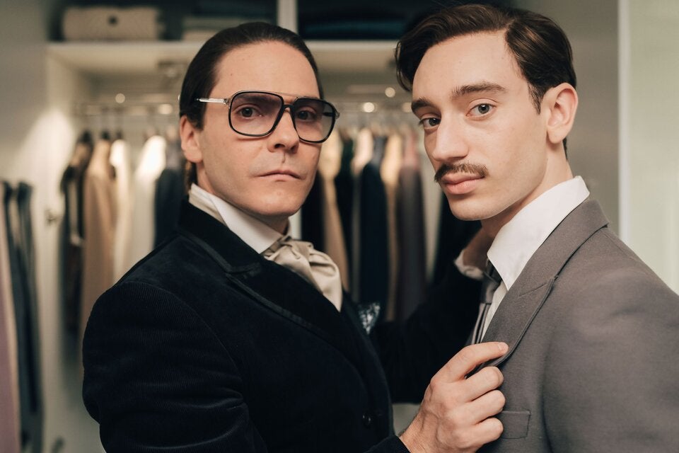 Daniel Brühl und Theodore Pellerin