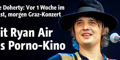 Doherty: Mit Ryan-Air ins Porno-Kino