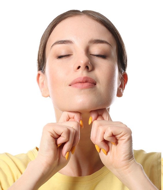 Anti Doppelkinn Übung.