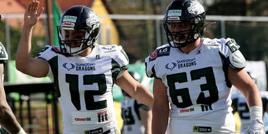 Chad Jeffries und Jonas Gasselich (Danube Dragons)