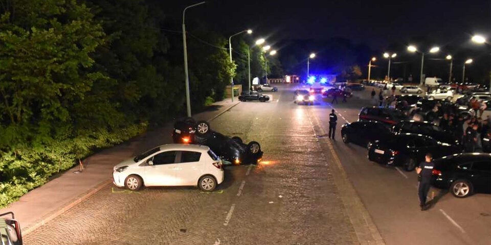 Horror-Crash nach Drift-Versuch am Kahlenberg