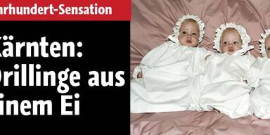 Kärnten: Drillinge
aus einem Ei