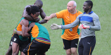 Trainings-Pr&uuml;gelei bei Drogba & Co.