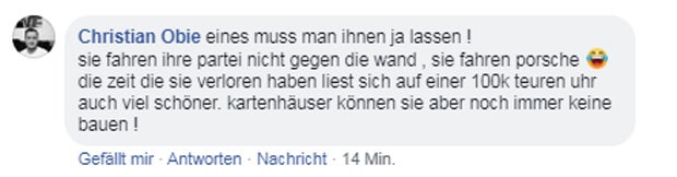 Das sagen oe24-Leser zum Porsche-Auftritt von Drozda
