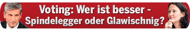 TV-Duell: Glawischnig vs. Spindelegger
