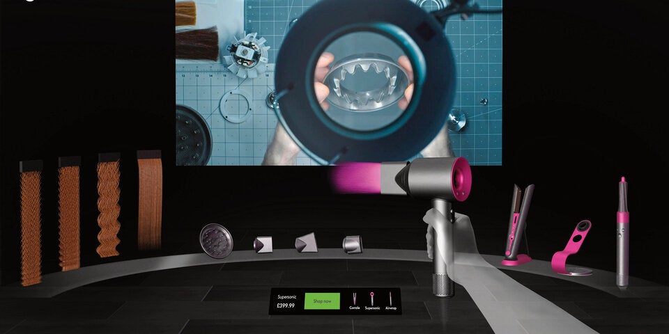 Dysons brandneuer Virtual-Reality-Store im Test
