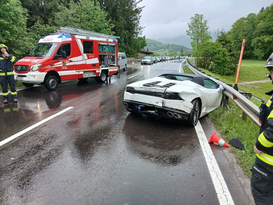 Gecrashter Lamborghini