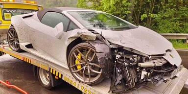 Gecrashter Lamborghini