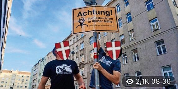 Hier montieren Identitäre die Islamisten-
