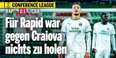 0:1 - Rapid blamiert sich gegen Craiova vor eigenen Fans