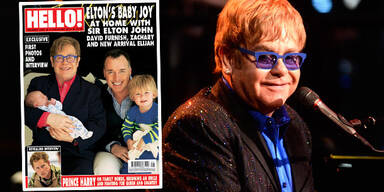 Elton John, David Furnish,Zachary, Elijah