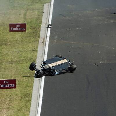 Die Bilder zum Perez-Crash in Ungarn