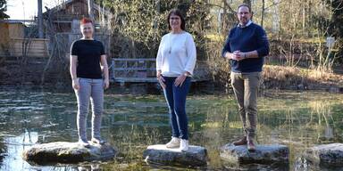 Edlateich erfreut im Fr&uuml;hling mit klarem Wasser