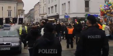 Eine Festnahme & 30 Anzeigen bei Corona-Demo in Wiener Neustadt