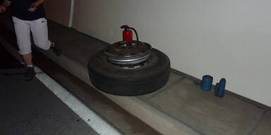 Reisebus brannte im Tunnel