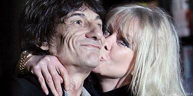 Einst ein gl&uuml;ckliches Paar: Wood und Ehefrau Jo