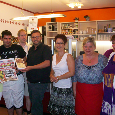 Die zweiten Gewinner (Firma VAEB): Nicole, Georg und Sabrina 