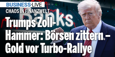 Trump-Zoll-Hammer: Börsen zittern – Gold vor Turbo-Rallye