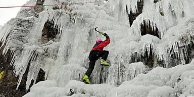 Eisklettern ist ein mitunter gefährliches Hobby