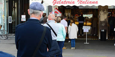 Lockdown wirkt - Au&szlig;er vor Eissalon