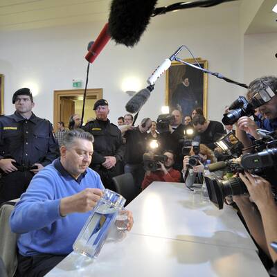 Helmut Elsner bei seinem Prozess vor dem OGH