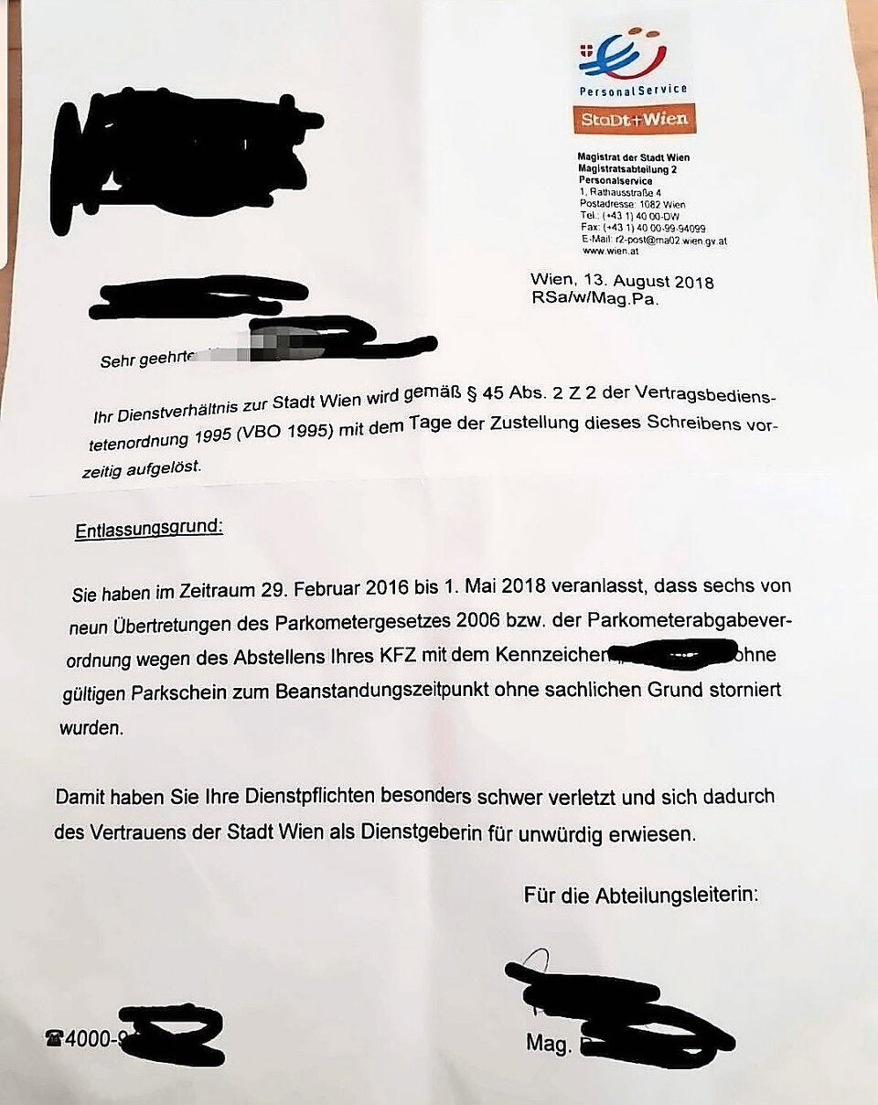 Korruptions-Skandal bei den Wiener Parksheriffs