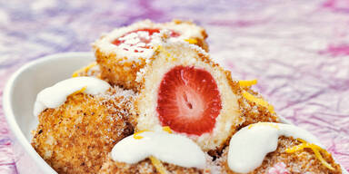 Topfen-Erdbeer-Knoedel