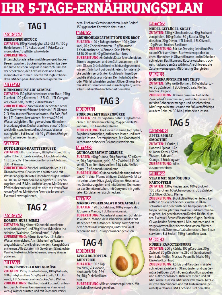 Ernährungsplan