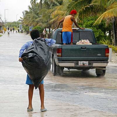 Vorbereitung auf Hurrikan 