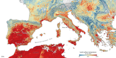 Europa glüht Urlaubsort