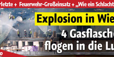 Gasflaschen explodieren in Favoriten