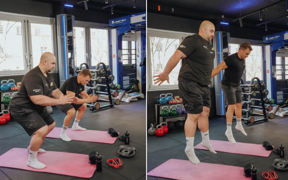 Matthias Göth und Michi Haider zeigen Kräftigungs- und Explosivübungen für den ganzen Körper