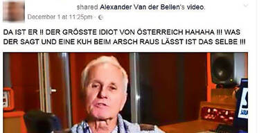 FPÖler beschimpft VdB jetzt als Arschküsser