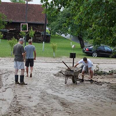 Unwetter in der Oststeiermark