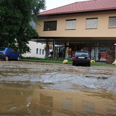 Unwetter in der Oststeiermark