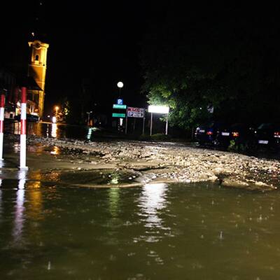Unwetter in der Oststeiermark