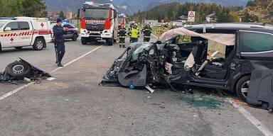 Unfall mit sechs Verletzten