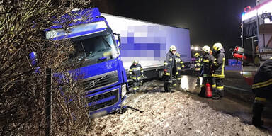 LKW Pyhrnautobahn Unfall